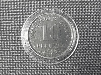 Münze 1921 Deutsches Kaiserreich 10 Pfennig Fehlprägung Erhaltung!