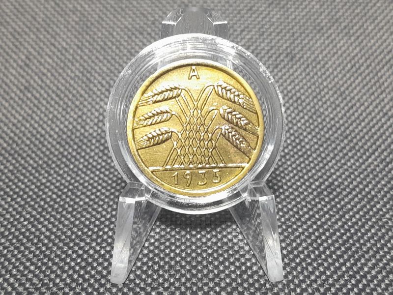 Münze Weimarer Republik 1933 A 5 Reichspfennig Berlin Erhaltung!