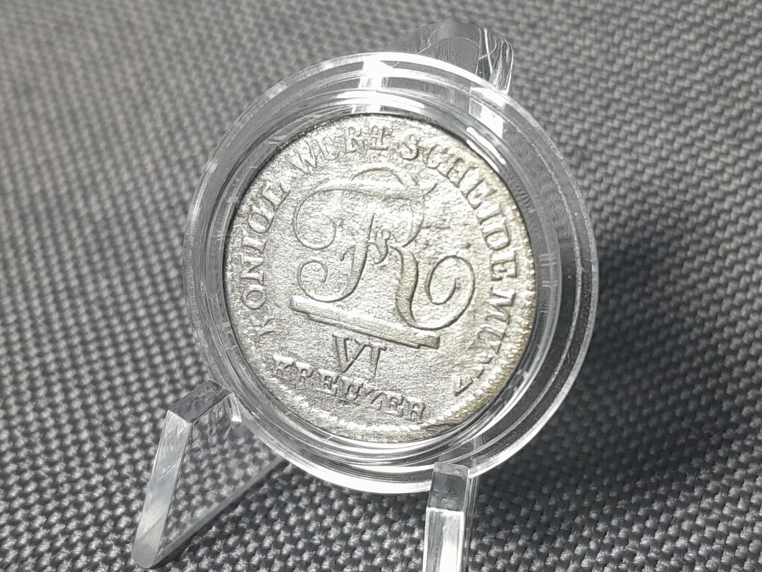 Silbermünze 1809 6 Kreuzer Württemberg Friedrich I. Altdeutschland