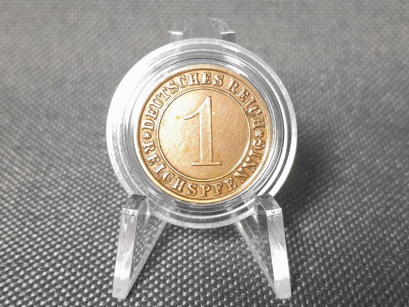Münze Drittes Reich 1933 A 1 Reichspfennig Berlin Erhaltung!
