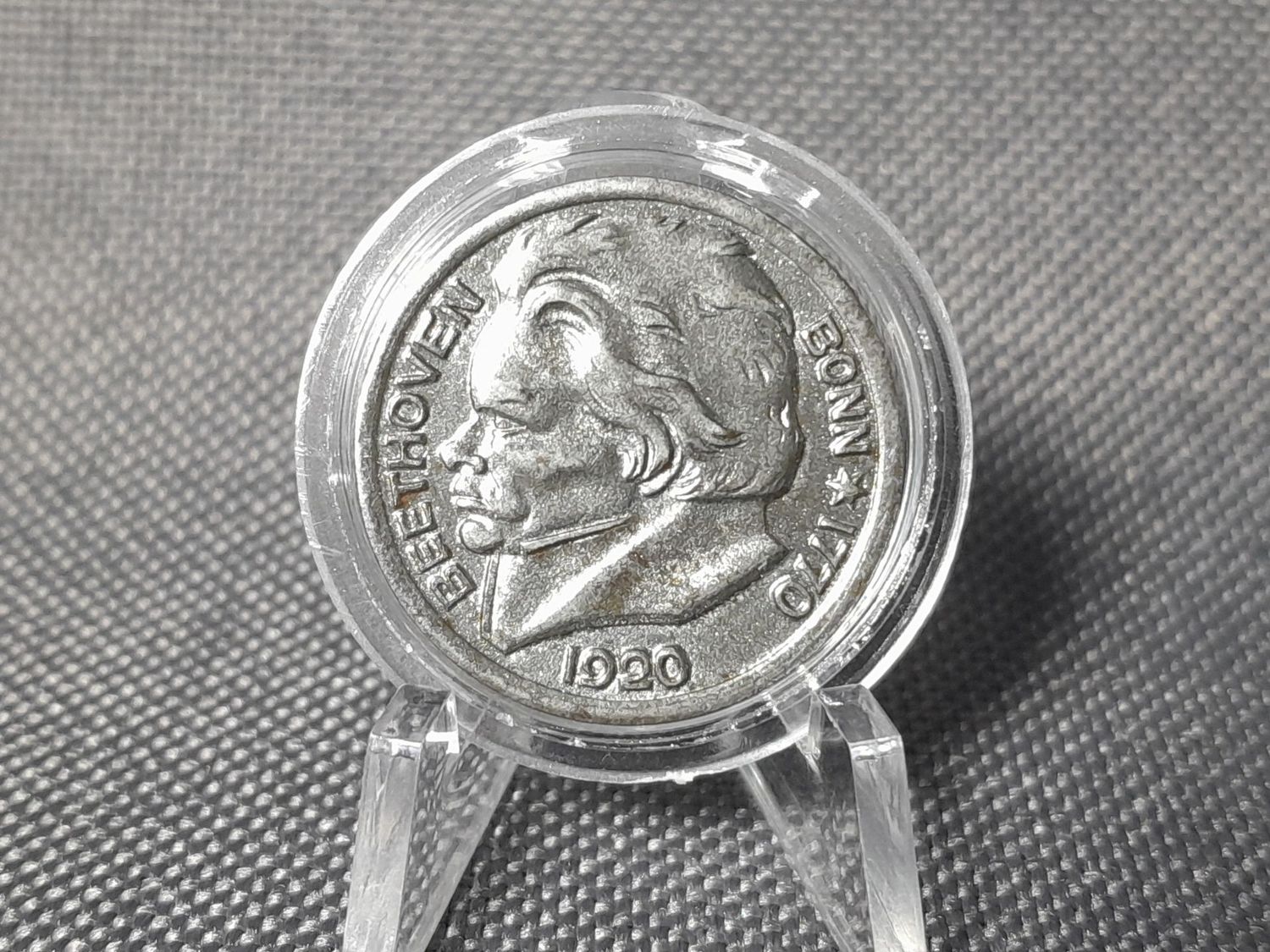 Münze Notgeld 1920 Deutsches Kaiserreich 10 Pfennig Ludwig van Beethoven 1770 Bonn