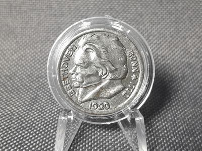 Münze Notgeld 1920 Deutsches Kaiserreich 10 Pfennig Ludwig van Beethoven 1770 Bonn