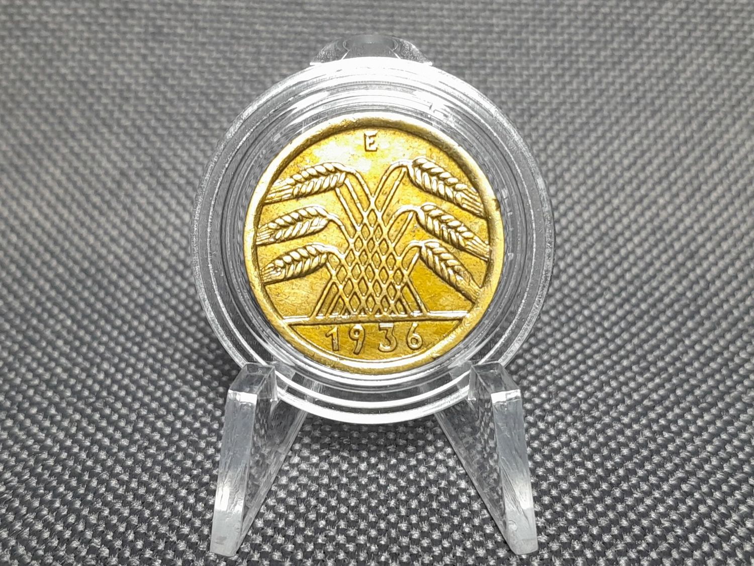 Münze Drittes Reich 1936 E 5 Reichspfennig Muldenhütten Erhaltung