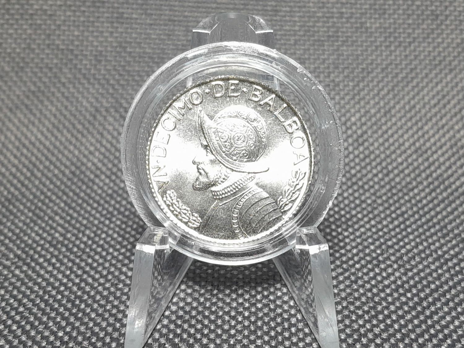 Silbermünze Panama 1962 1/10 Balboa Vasco Núñez Erhaltung!!!