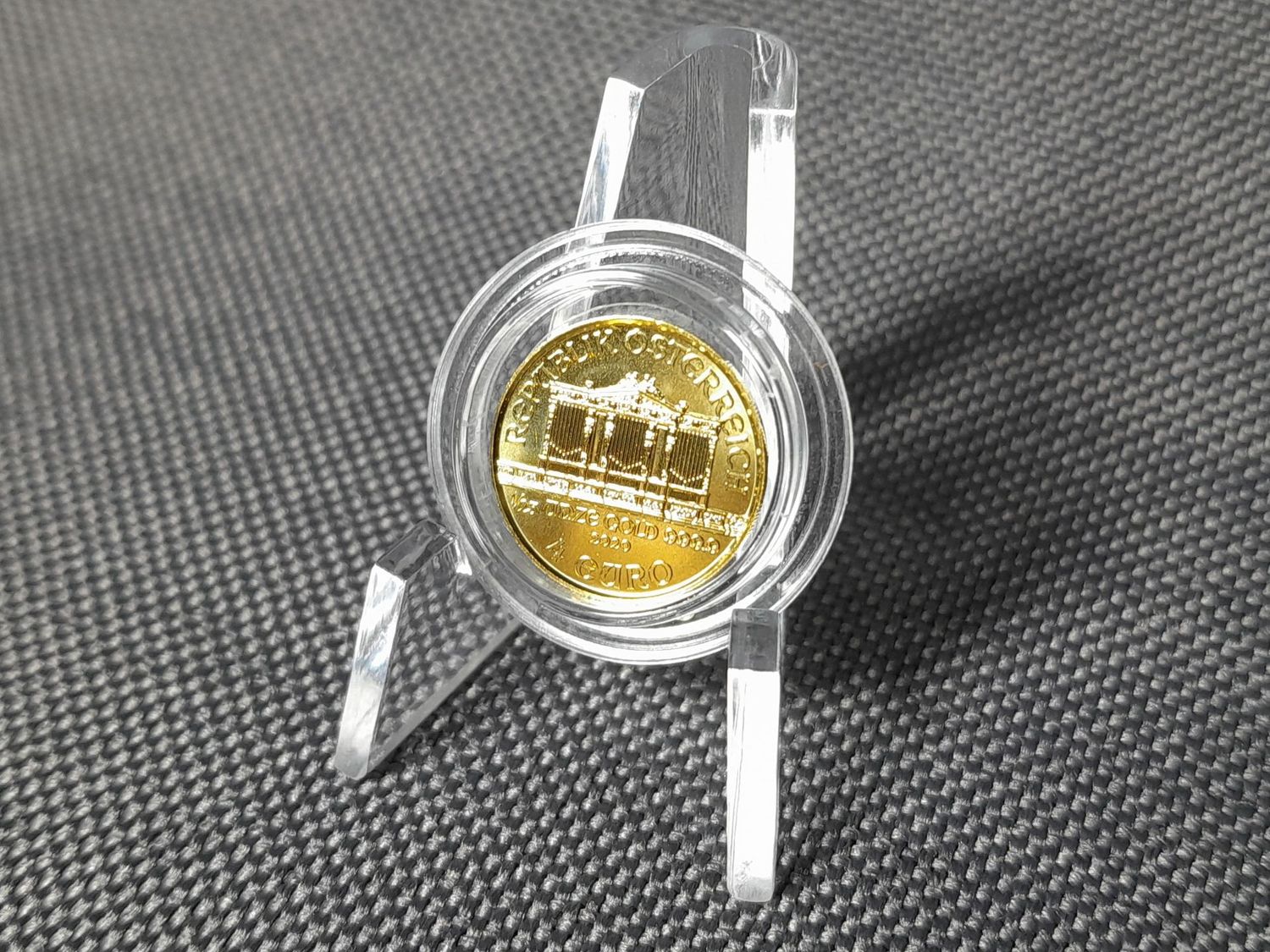 Goldmünze Österreich 2020 4 Euro Wiener Philharmoniker 1/25 Oz Unze Erhaltung!