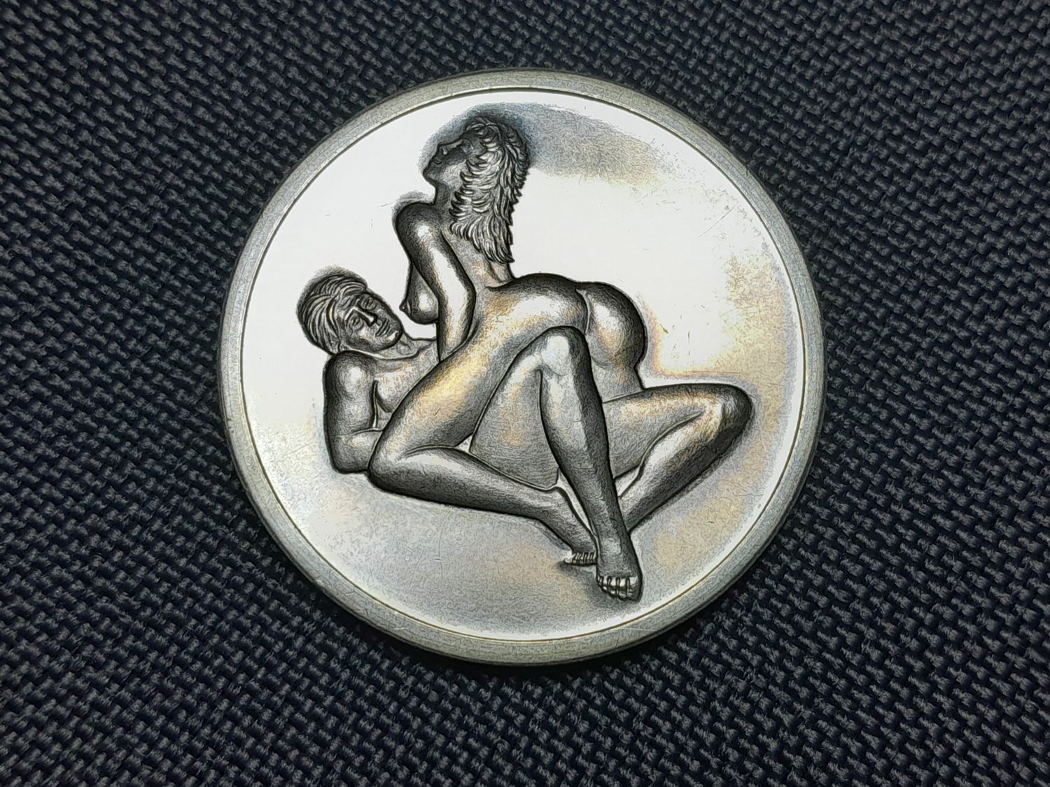 Medaille Token Jeton Deutschland 6 Sex Mark Liebespaar Erotik Scherzmünze