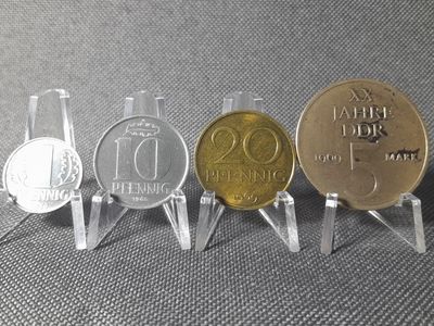 Münzen Set DDR 1965 1968 1969 1 5 10 20 Pfennig Mark Erhaltung!