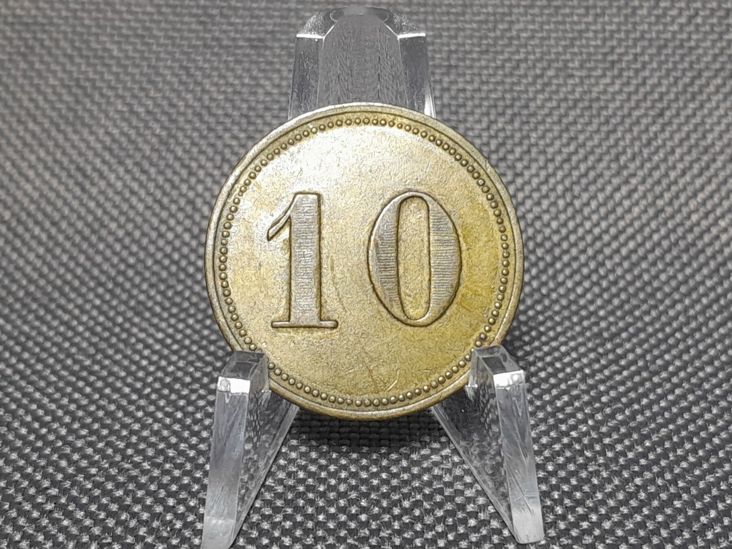 Wertmarke 1910 10 Pfennig Deutsches Kaiserreich Johann Ropertz Biermarke Jeton Token