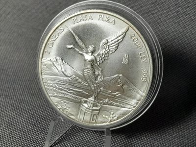 Silbermünze Mexiko 2009 Libertad Plata Pura 2 Oz Unze Silbermünze Mexiko 2009 Libertad Plata Pura 2 Oz Unze