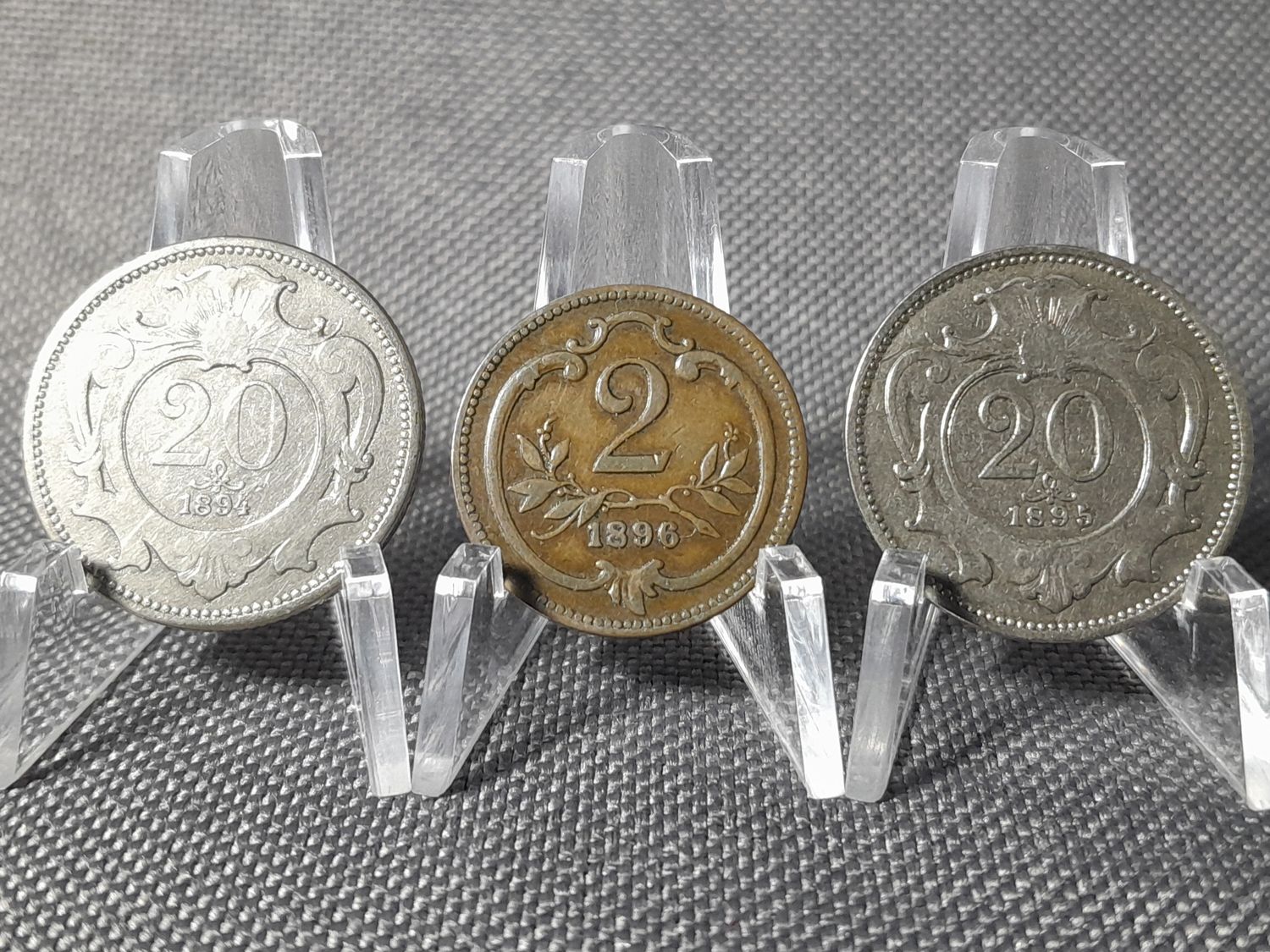Münzen Set Österreich 1894 1895 1896 2 20 Heller Kaiser Franz Joseph I. KuK Erhaltung Münzen Set Österreich 1894 1895 1896 2 20 Heller Kaiser Franz Joseph I. KuK Erhaltung
