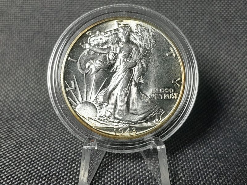 Silbermünze USA 1943 1/2 Half Dollar Walking Liberty Erhaltung!!! Silbermünze USA 1943 1/2 Half Dollar Walking Liberty Erhaltung!!!