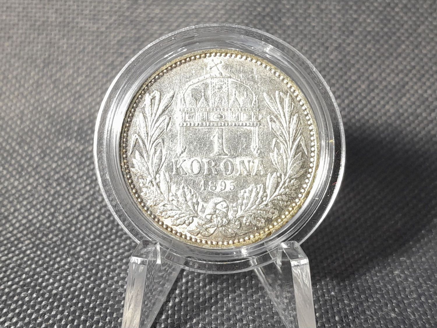Silbermünze Ungarn 1895 1 Korona KuK Kaiser Franz Joseph II. Erhaltung