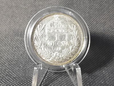 Silbermünze Ungarn 1895 1 Korona KuK Kaiser Franz Joseph II. Erhaltung Silbermünze Ungarn 1895 1 Korona KuK Kaiser Franz Joseph II. Erhaltung