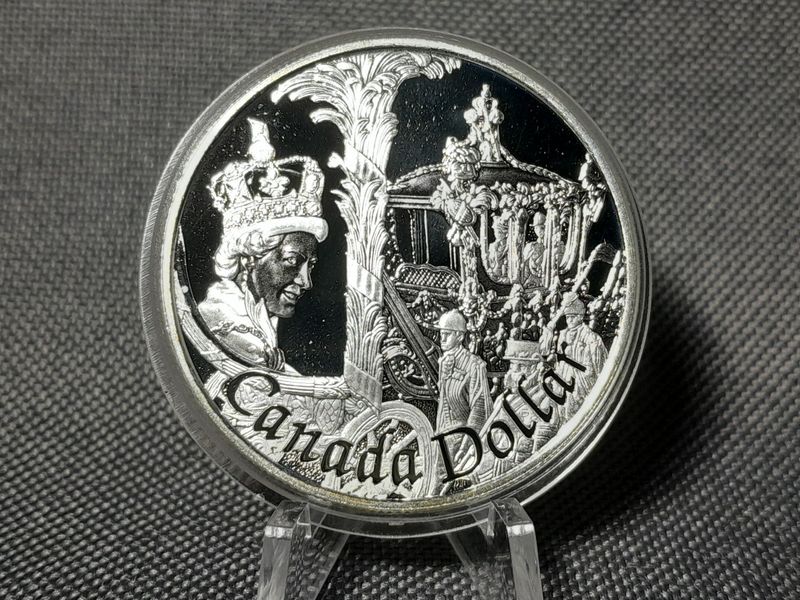Silbermünze Kanada 2002 1 Dollar Jubiläum Elizabeth II. PP Proof