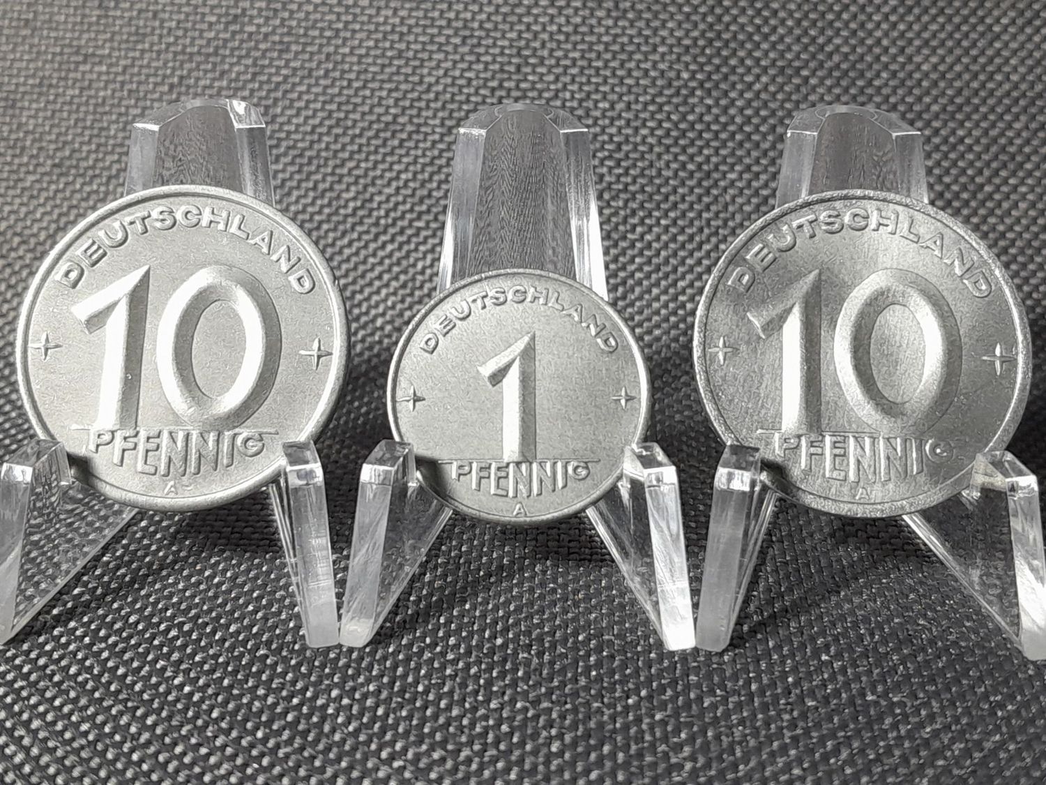 Münzen Set DDR 1948 1949 A 1 10 Pfennig Berlin Erhaltung!!! Münzen Set DDR 1948 1949 A 1 10 Pfennig Berlin Erhaltung!!!