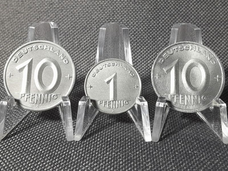 Münzen Set DDR 1948 1949 A 1 10 Pfennig Berlin Erhaltung!!! Münzen Set DDR 1948 1949 A 1 10 Pfennig Berlin Erhaltung!!!