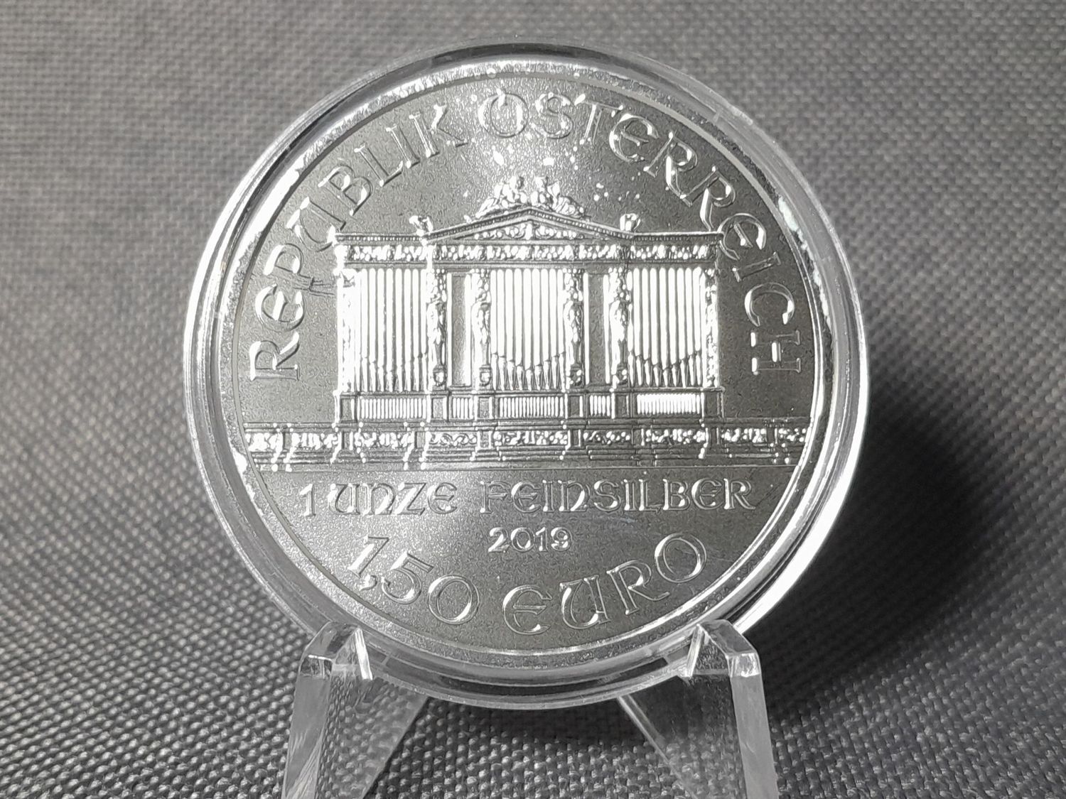 Silbermünze Österreich 2019 1,5 Euro Wiener Philharmoniker 1 Oz Unze