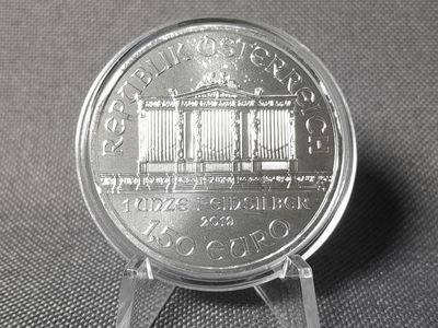 Silbermünze Österreich 2019 1,5 Euro Wiener Philharmoniker 1 Oz Unze Silbermünze Österreich 2019 1,5 Euro Wiener Philharmoniker 1 Oz Unze