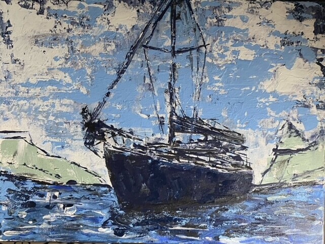 JERBEARS &quot;INTO THE HARBOUR&quot; PAINTING