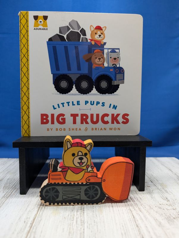 Little Pups in Big Trucks