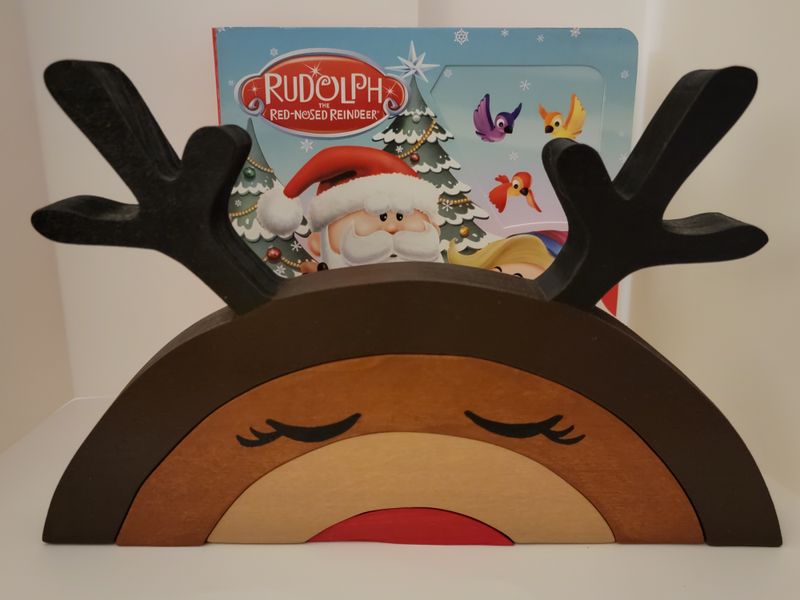 Reindeer Rainbow Stacking Toy