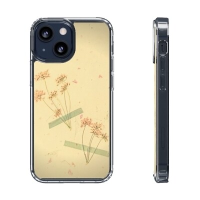 flower clear phone case