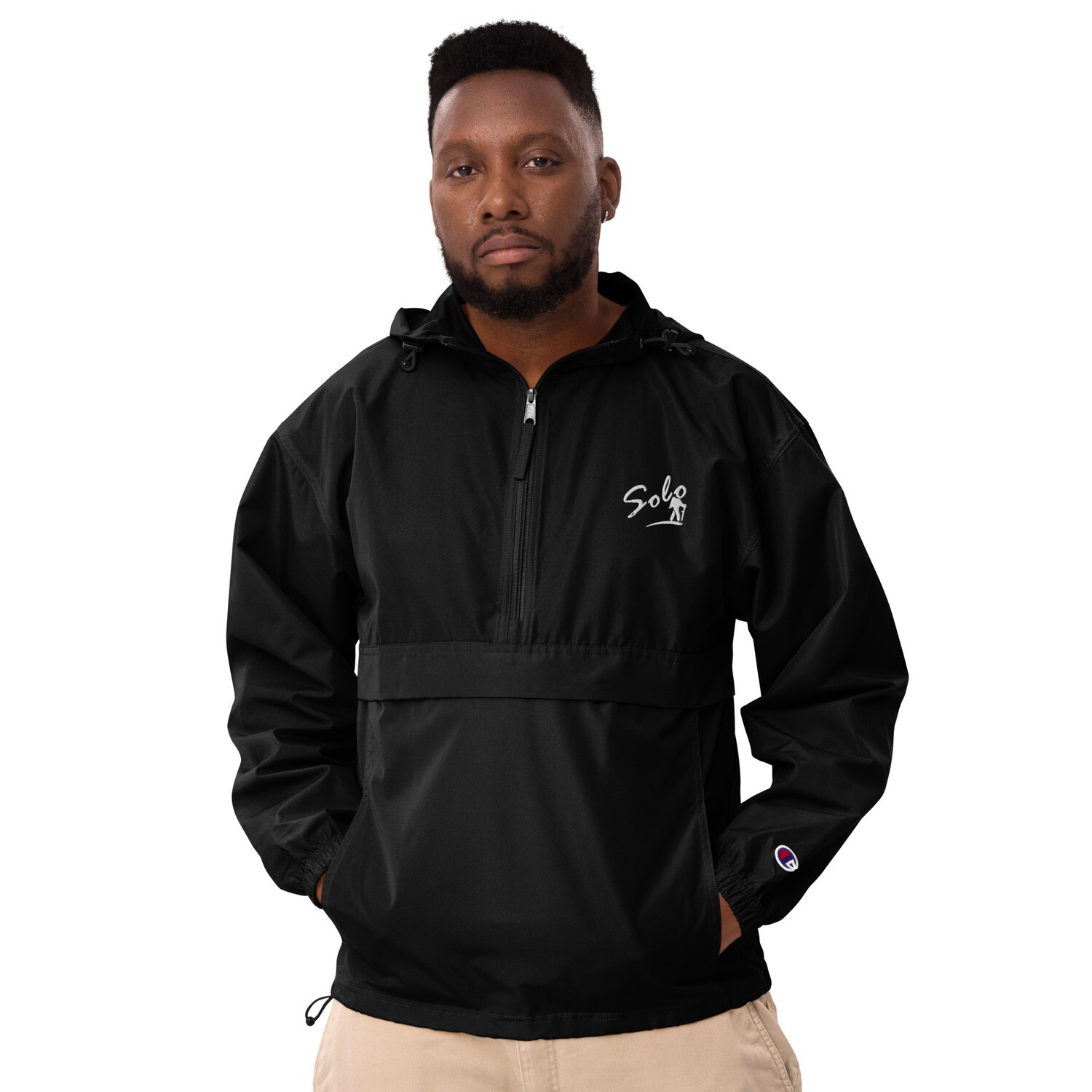 Solo the Series Embroidered Champion Packable Jacket