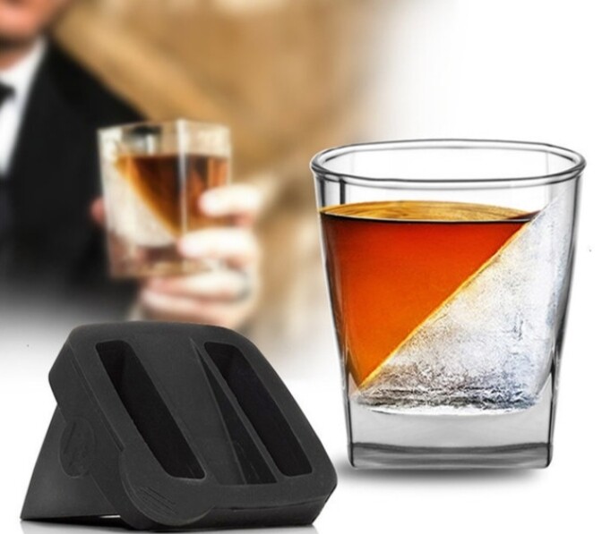 Ice Mould Whiskey Glasses