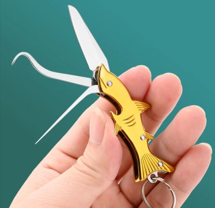 Multifunctional Shark folding keychain