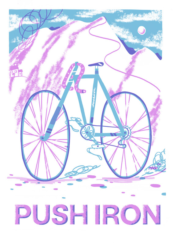 Push Iron A3 Print