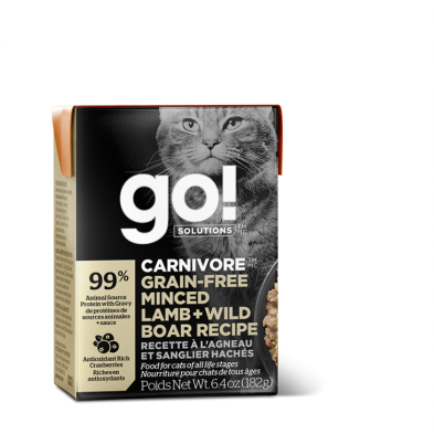 GO!® CAT - CARNIVORE GF Minced Lamb & Wild Boar 181g