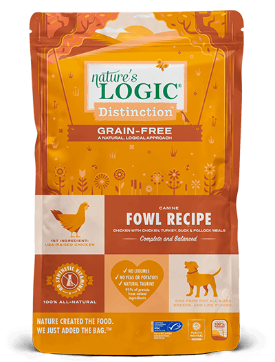 NATURES LOGIC - Distinction Grain Free Fowl - 24lb