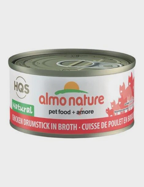 ALMO NATURE - Chicken Drumstick in Broth 70GM | Cat