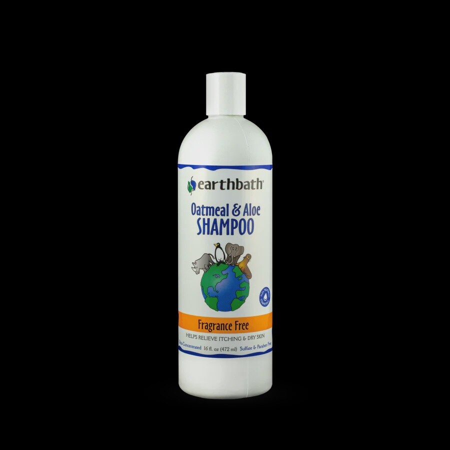 Earthbath Oatmeal & Aloe Shampoo Fragrance Free 16 oz