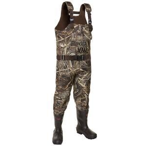 TideWe Hunting Wader, 3.5mm Neoprene Chest Waders with 600 Gram Insulation Rubber Boots