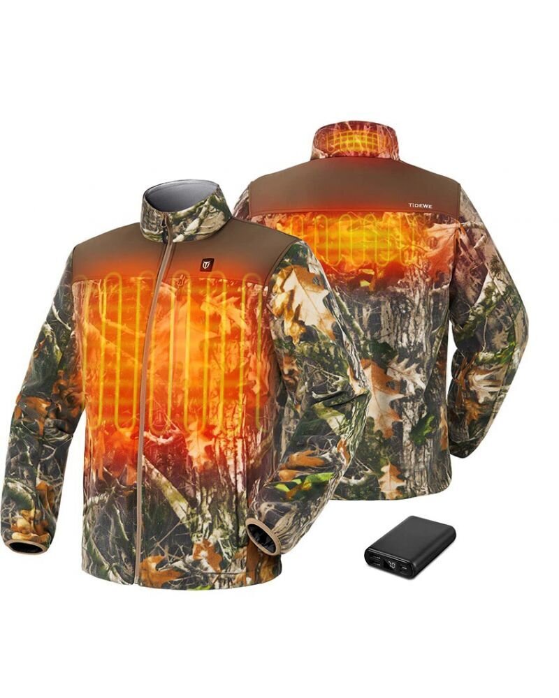 TIDEWE Men’s Heated Jacket Fleece with Battery Pack,
