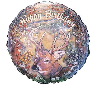 Deer Birthday Balloon