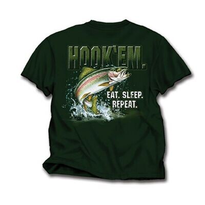 Hook 'em! Eat. Sleep. Repeat T Shirt