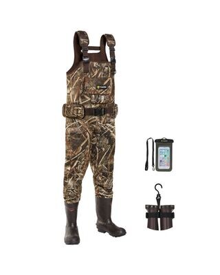 TideWe Hunting Chest Wader Realtree MAX5 Camo Waterfowl Duck Waders (600G & 800G Insulation)