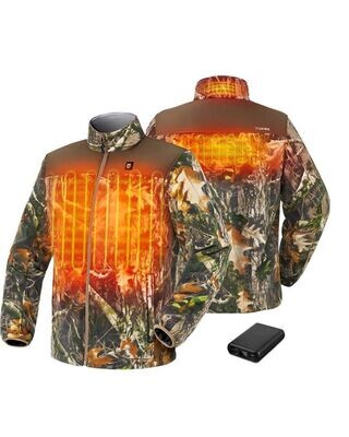 TIDEWE Men’s Heated Jacket Fleece with Battery Pack,