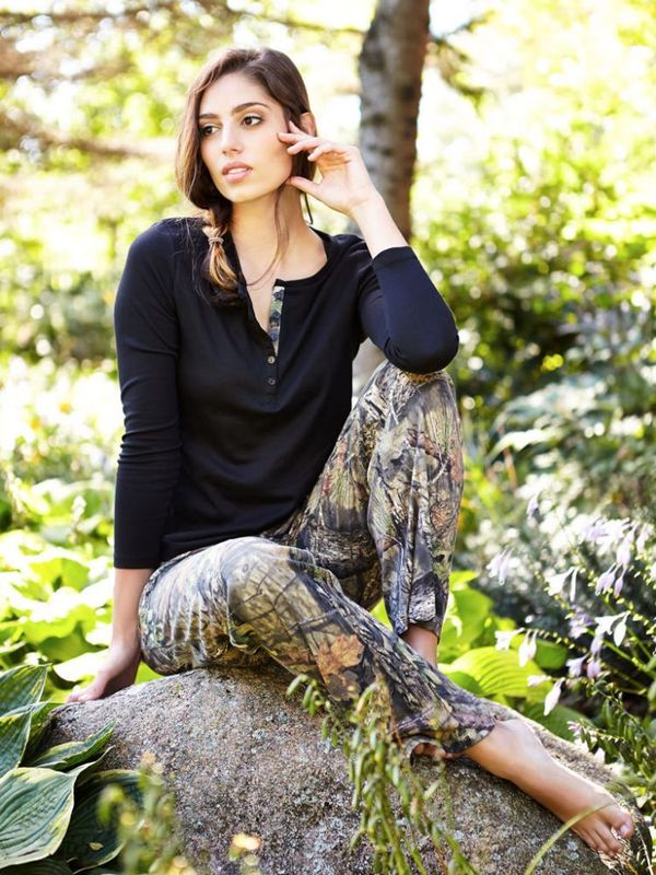 Black Henley Sleep Shirt