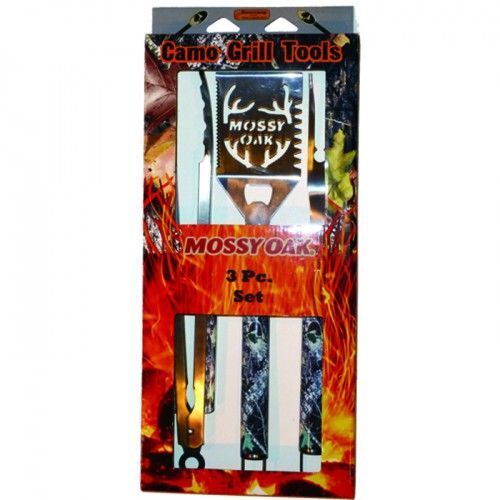 Camo Grill Tools - Mossy Oak 3 Piece Set