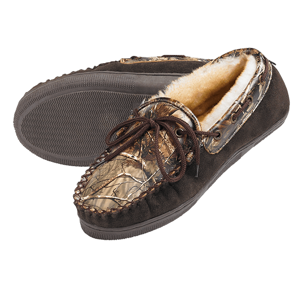 Camo Leather Slippers