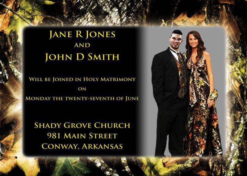 Camouflage Wedding Invitations