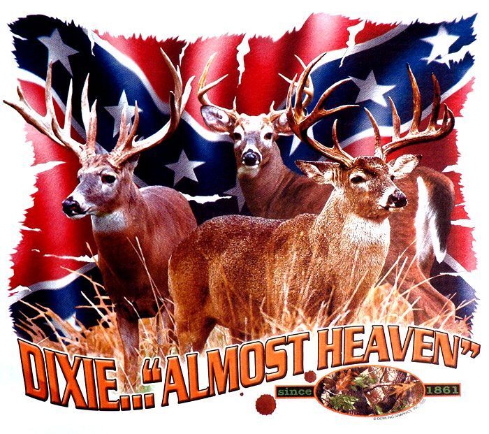 Dixie...Almost Heaven Hunting T Shirt