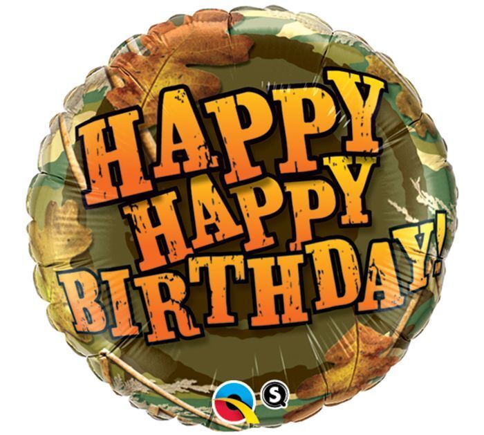 Hunting Camo Birthday Balloon