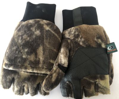 Insulated Fleece Camo Hunting Gloves
