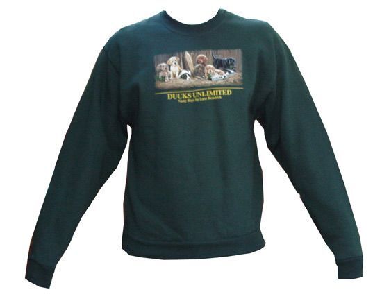 Kid's Ducks Unlimited Sweatshirt - Lab Puppies