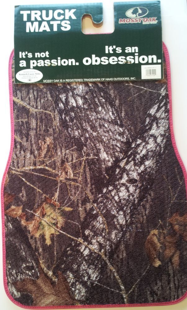 Mossy Oak Pink Trimmed Camo Floor Mats