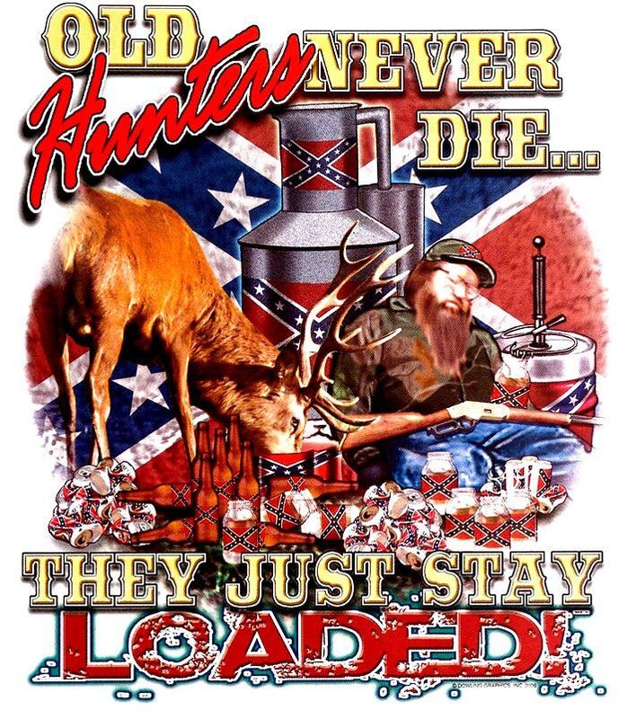 Old Hunters Never Die T Shirt
